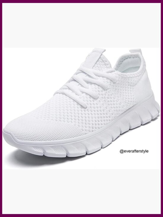 Men\'s Athletic Shoes Mesh EVA Slip On Running Tennis Sneakers